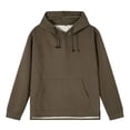 thumbnail image 1 of Yutgune Men's Big & Tall Pullover Hoodie, Solid Long Sleeve Hooded Sweatshirt with Drawstring, Sizes M-5XL, 1 of 7