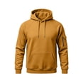 thumbnail image 1 of Yutgune Men's Loose Fit Pullover Hoodie, Solid Long Sleeve Hooded Sweatshirt with Side Pockets, 1 of 6