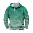 thumbnail image 1 of Yutgune Men's Ombre Pullover Hoodie, Casual Long Sleeve Hooded Sweatshirt with Drawstring and Kangaroo Pocket, 1 of 4