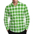 thumbnail image 1 of Yutgune Mens Plaid Shirt Long Sleeve Button Down Shirts For Men Business Casual Dress Shirt, 1 of 8