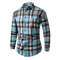 thumbnail image 1 of Yutgune Mens Plus Size Plaid Flannel Shirt For Men Long Sleeve Button Down Casual Shirt, 1 of 5