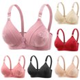 thumbnail image 1 of Yutgune Push Up Bra for Women Padded Wireless Comfort Full Coverage Bralette Floral Print, 1 of 9