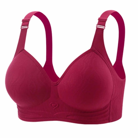 Yutgune Tshirt Bras for Women Ribbed Knit Wireless Pul-On Womens Bras Flat Seams Moisture Wicking Bra