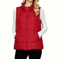 thumbnail image 1 of Yutgune Women's Lightweight Puffer Vest Stand Collar Zip Up Jacket with Pockets, 1 of 8