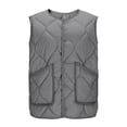 thumbnail image 1 of Yutgune Women's Quilted Vest Snap Button Sleeveless Jacket with Pockets Fall Outerwear, 1 of 7