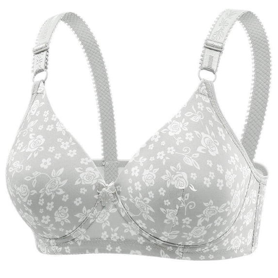 Yutgune Womens Bras Soft Wireless Full Coverage Everyday Support Bra Floral Print