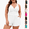 thumbnail image 1 of Yutgune Womens Plus Size Swim Dress One Piece Swimsuit Tummy Control V Neck Bathing Suit Summer Beach Swimwear, 1 of 9