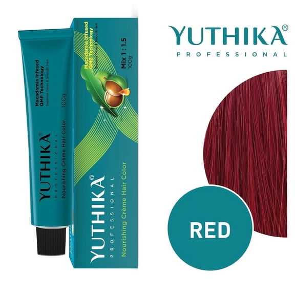 Yuthika Professional Creme Hair Color 100gram / 3.52 Oz, Red