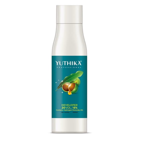 Yuthika Professional Hair Developer Bottle, 20 Volume (6%) 1000ml / 33.81 Oz