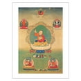thumbnail image 1 of Yuthok Yontan Gonpo the Younger - Tibetan Doctor (Four Medical Tantras) - Vintage Tibetan Thangka Buddhist Painting - Fine Art Matte Paper Print (Unframed) 24x32in, 1 of 4