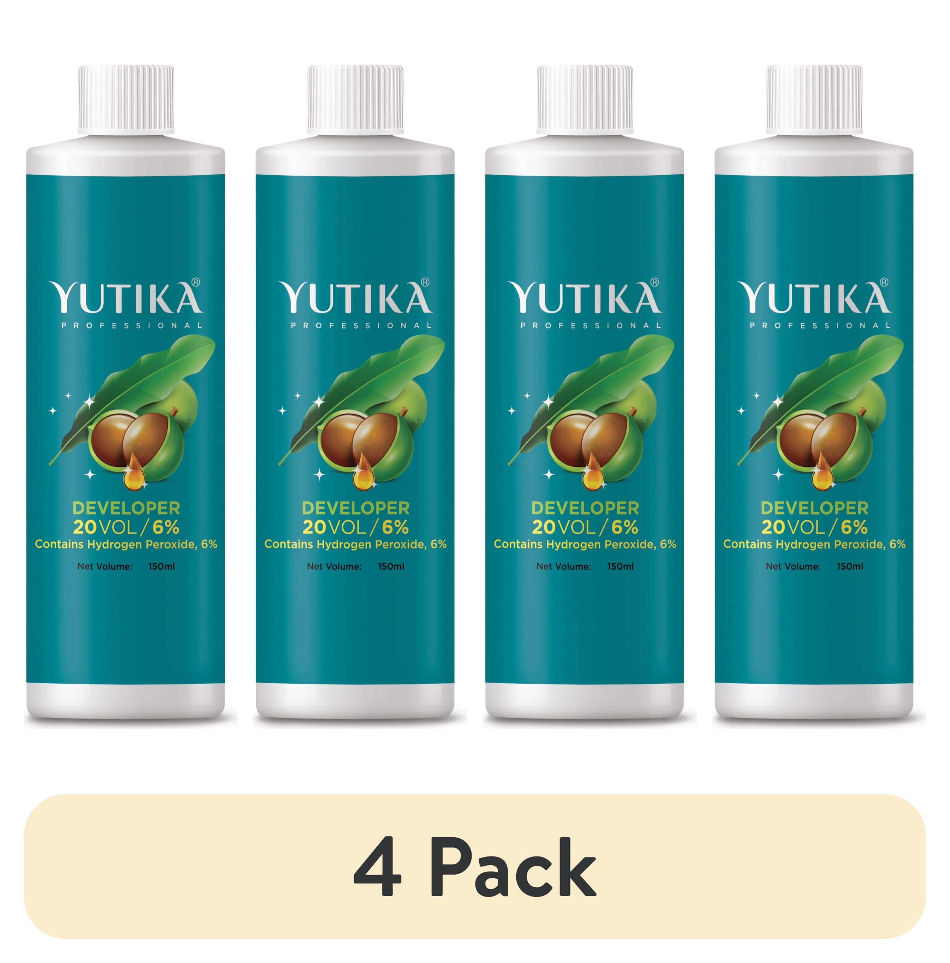 (4 pack) Yutika Professional 20 Vol Hair Dye Developer, LongLasting