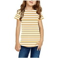 thumbnail image 1 of Yutk 3 Year Old Girl Clothes Boys Girls Easter Shirts Tshirt Short Sleeve Top Funny Graphic Tshirts 3-14 Years Yellow, 1 of 5