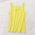thumbnail image 1 of Yutk 5T Summer Clothes for Girls Summer Girls Sweat-Absorbing Breathable Stretch Bottoming Camisole Top Yellow, 1 of 3