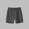 thumbnail image 1 of Yutk Child's Summer Solid Boys and Girls Botton Short Pants Denim Cute Shorts Overalls Dark Gray, 1 of 3