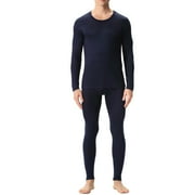Yutnsbel Men's Thermal Underwear Set Fleece Lined Long Base Layer for Men Cold Winter, Blue XXL