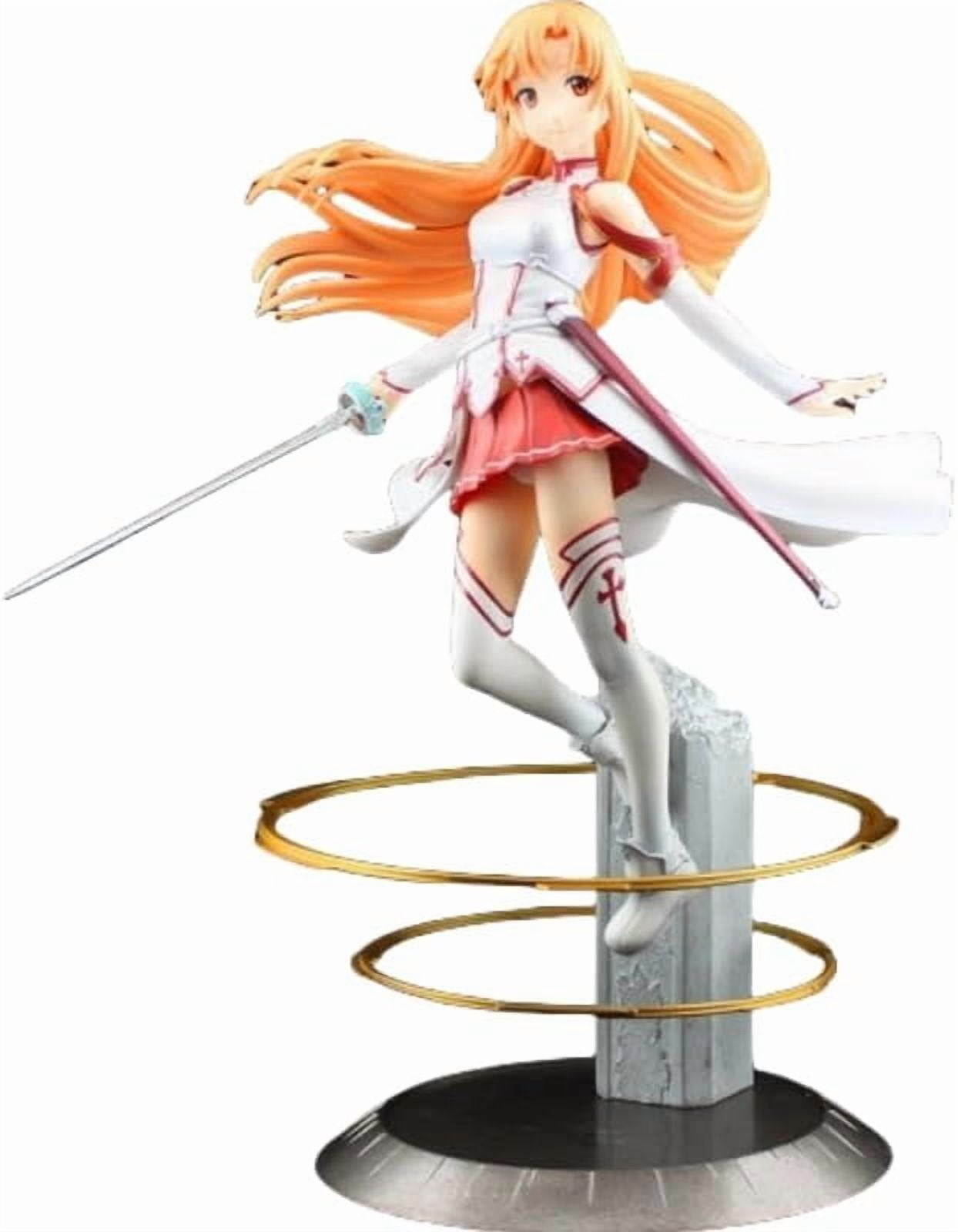 Yuuki Asun Figure, Fighting Yuuki Asun Action Figures 23cm/9.1inch PVC Character Figurine Model Collectible Handicrafts for Anime Fans Gift
