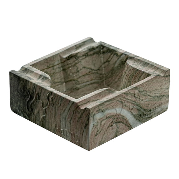 Yuungoou small Cigar Ashtrays For Men, Outside Ashtrays For Cigarettes For Patio, Ceramic Cool Ashtrays Ceramic Indoor Decorations-green-13x13x5.5cm