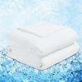 thumbnail image 1 of Yuurom Cooling Comforter Queen Size Double-Sided All Season Blanket Cool Soft Lightweight Duvet for Hot Sleepers - White Queen 88x88 inches, 1 of 9