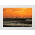 thumbnail image 1 of Yuval 18x13 White Modern Wood Framed Museum Art Print Titled - Surfer At Sunset, 1 of 4