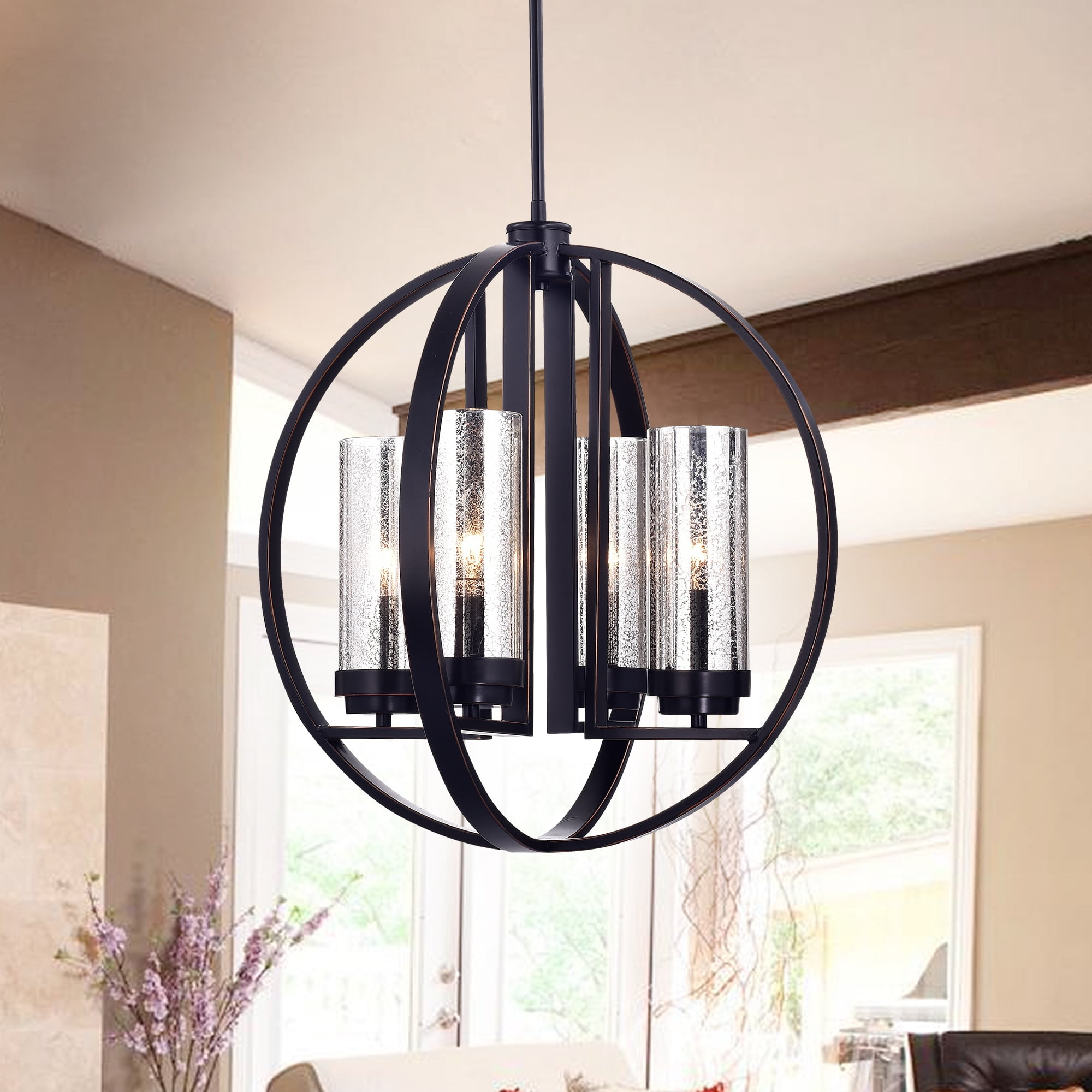 Currey and Company Nottaway Pyrite Bronze Chandelier | 9000