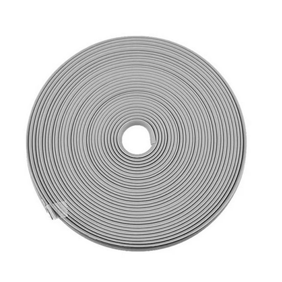 Yuventoo 8M Car Stickers Car Vehicle Color Wheel Edge Rims Protectors Decor Strip Tire Guard Line Rubber Moulding Trim Tire Protection, Grey