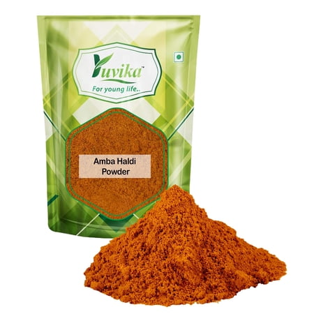 Yuvika Amba Haldi Powder - Jangli Haldi - Curcuma Aromatica - Wild Turmeric Powder (100 Grams)