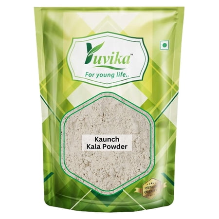 Yuvika Beej Kaunch Kala Powder (Without Peel) - Mucuna Pruriens - Black Kaunch Seeds Powder - Cowhage (100 Grams)