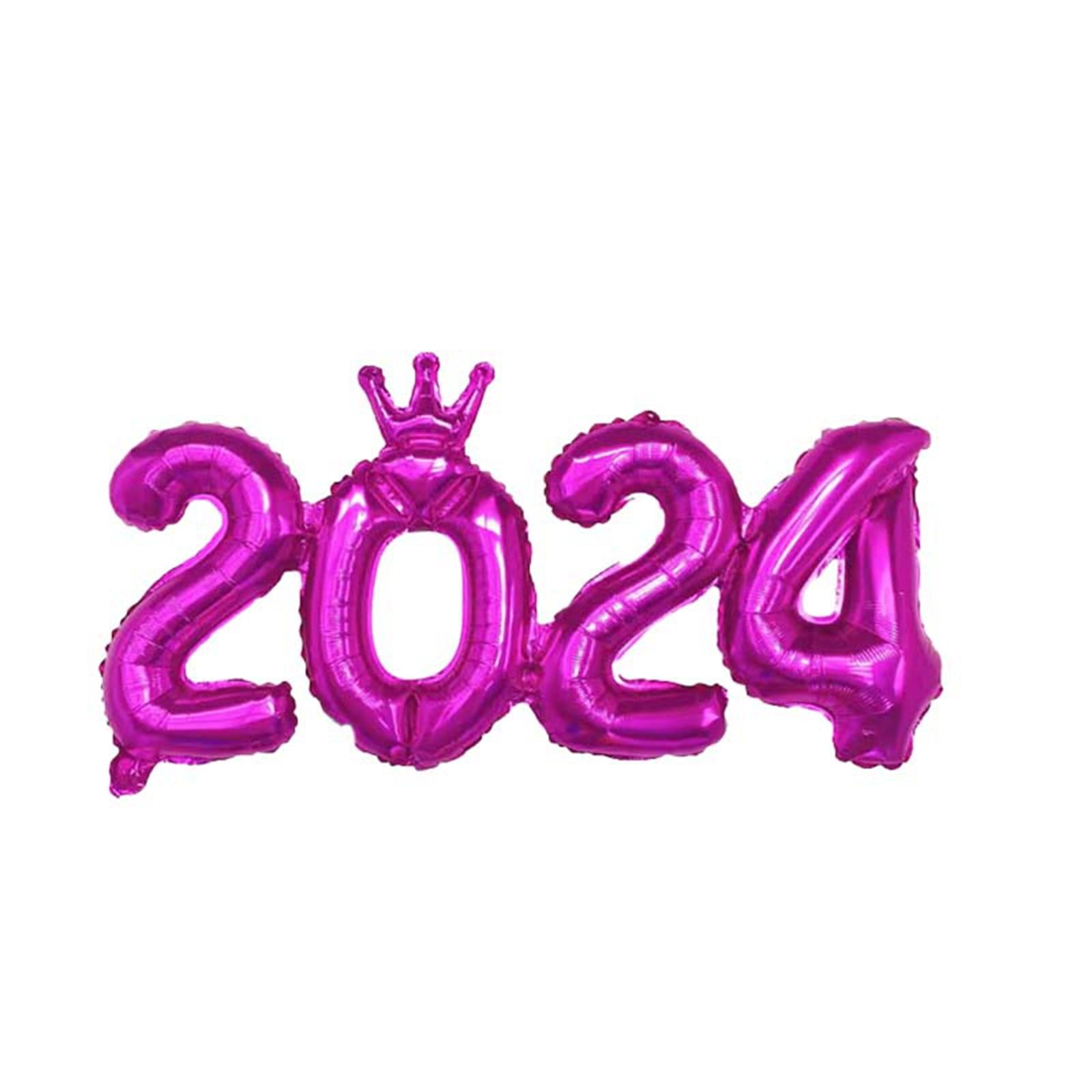 Yuwegr 8.6 Inch 2024 Balloons Number 2024 Foil Balloons For New Years