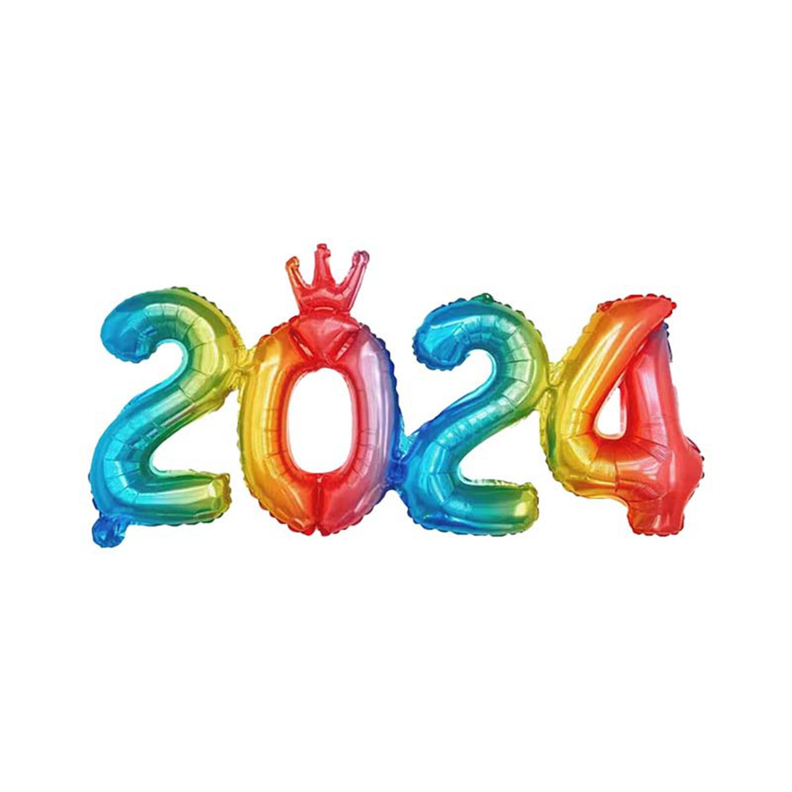 Yuwegr 8.6 Inch 2024 Balloons Number 2024 Foil Balloons For New Years