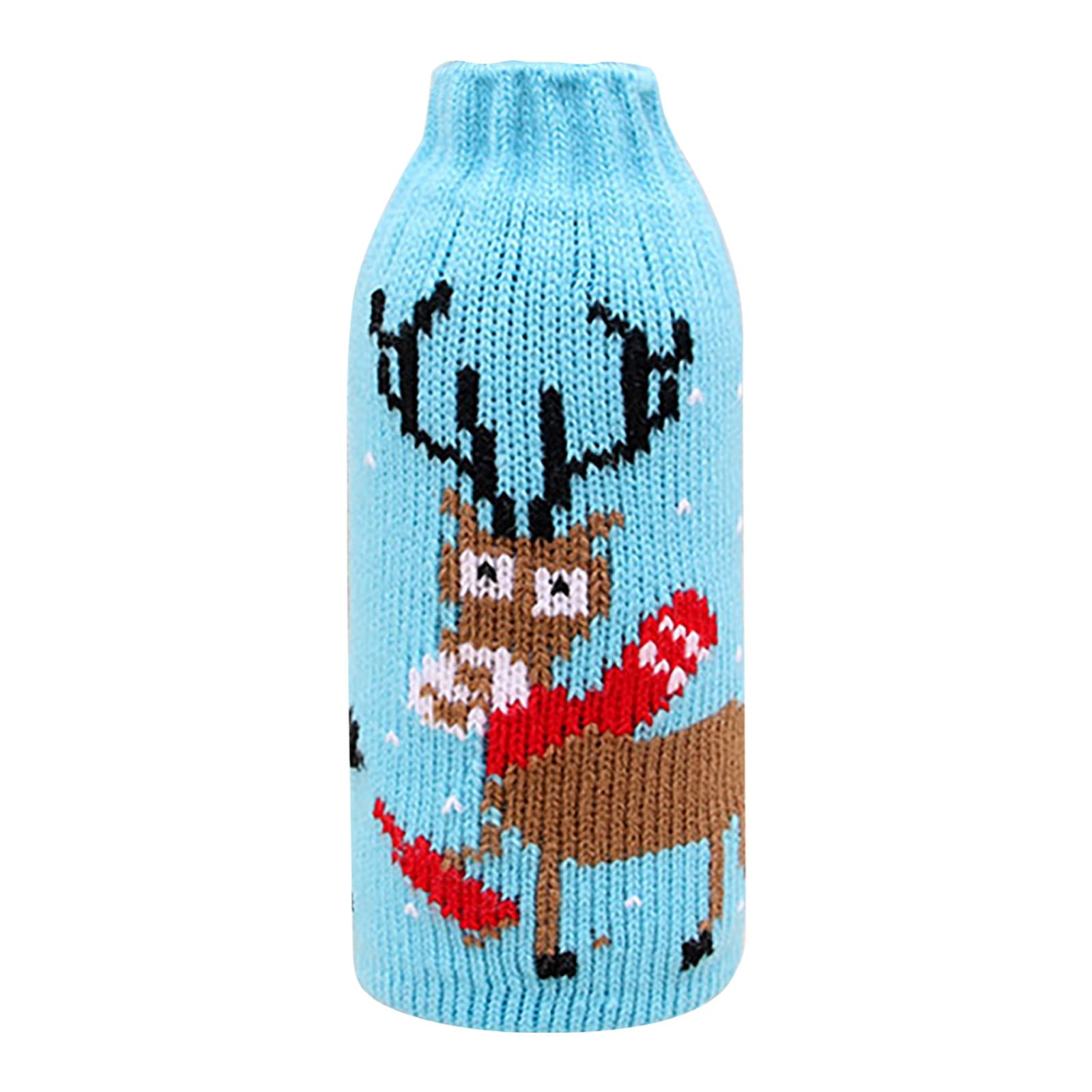 Yuwegr Christmas Household Supplies Knitted Christmas Bottle Covers