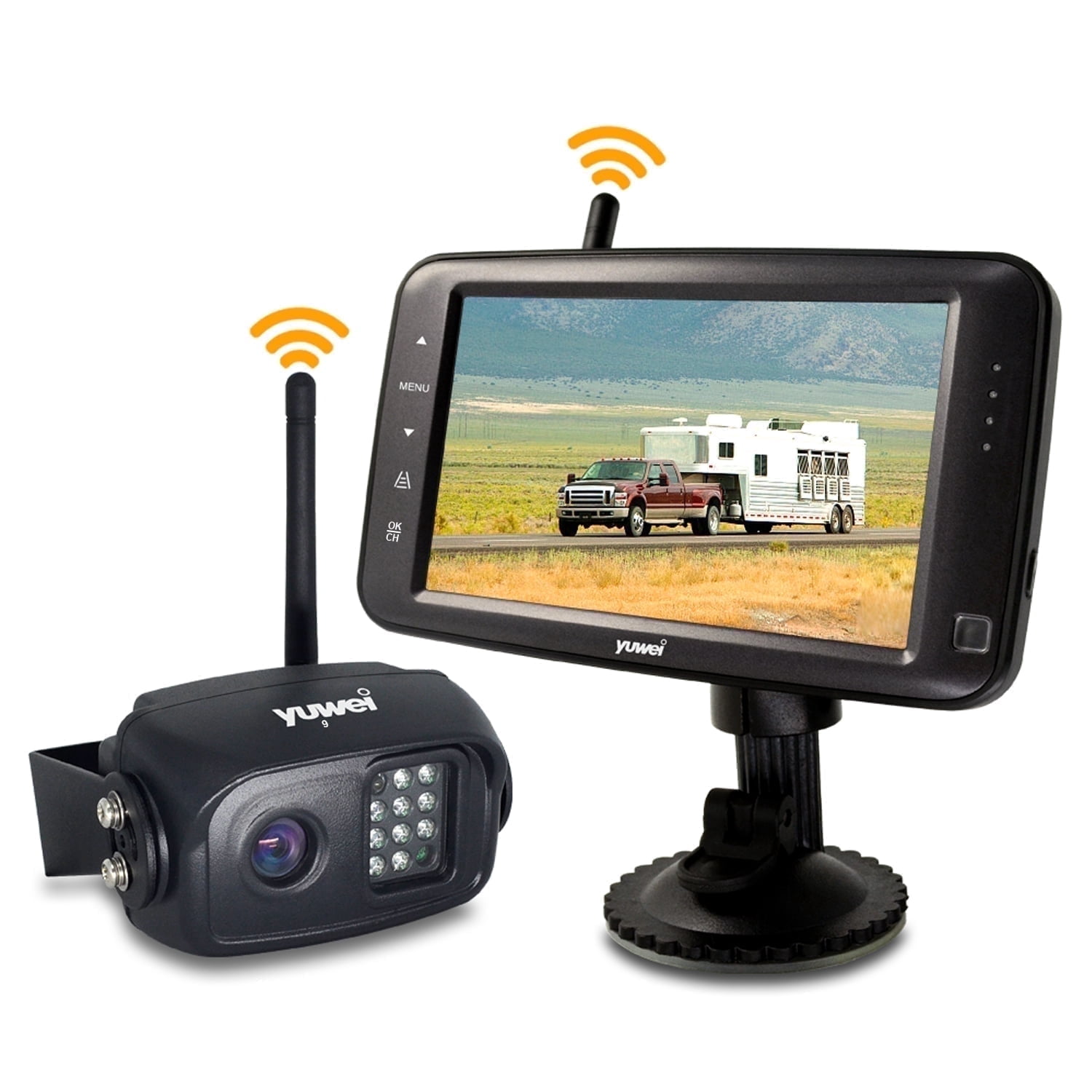 Yuwei WirelessCam5 Backup Camera System for Cars, Campers, Vehicles ...