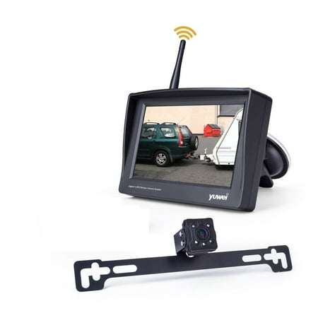 Yuwei YW95319 Wireless 4.3-inch Backup Camera System with Night Vision and Easy Installation for Suvs, Cars, Trailers, RVs