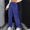 thumbnail image 1 of Yuwull 2024 Women's Lambswool Warm Sleeping Pants High Waisted Loose Casual Pants Sport Jogger Pants, 1 of 5