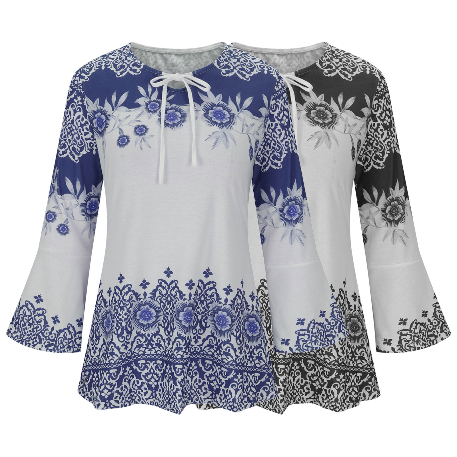 トップス alumu flare sleeve tunic tops トップス alumu flare sleeve tunic tops Long Bell Sleeve