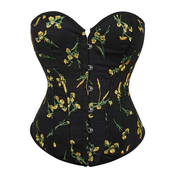 Yuwull Corset Top Womens Bustier Tops For Women Blacj Corset Top For Woemn