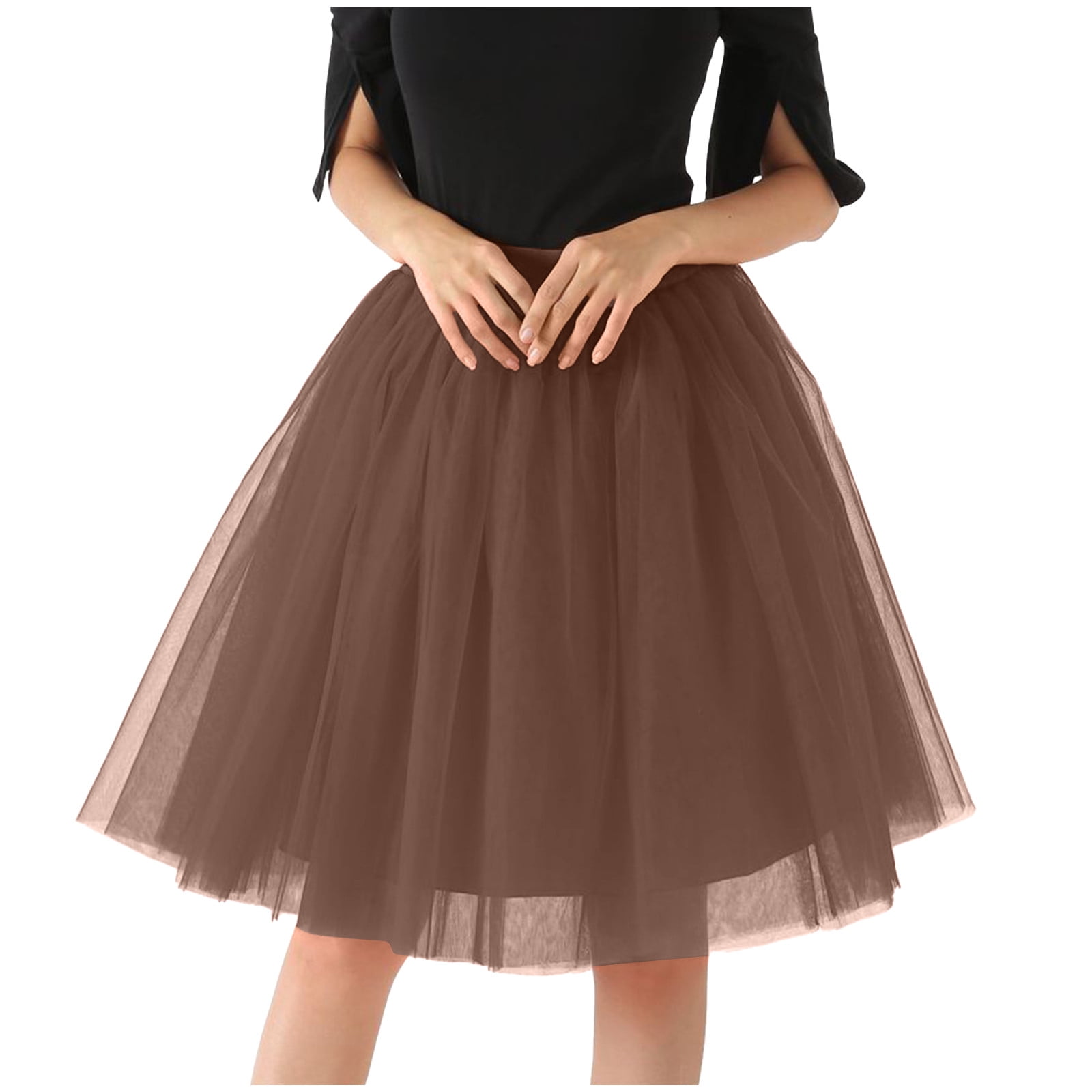 A Line Elastic Waist Plaid Wool Skirt 2711 A Line Elastic Waist Plaid Wool Skirt 2711