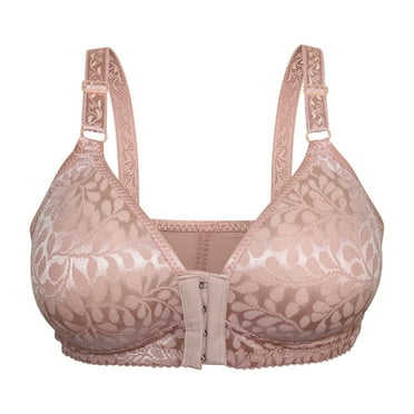 Yuwull Front Closure Bras For Women Sexy Non Magnetic Gathered No Underwire Full Coverage Bra Thin Cup Adjustable Lace Bra Plus Size Underoutfit Bras On Clearances