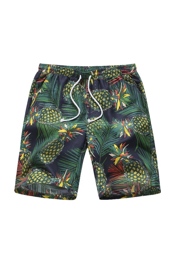 Guys Summer Outfits Mens Beach Sorts Guy Swim Shorts Mens Spring Summer Casual Shorts Pants Printed Sports Beach Pants With Pockets