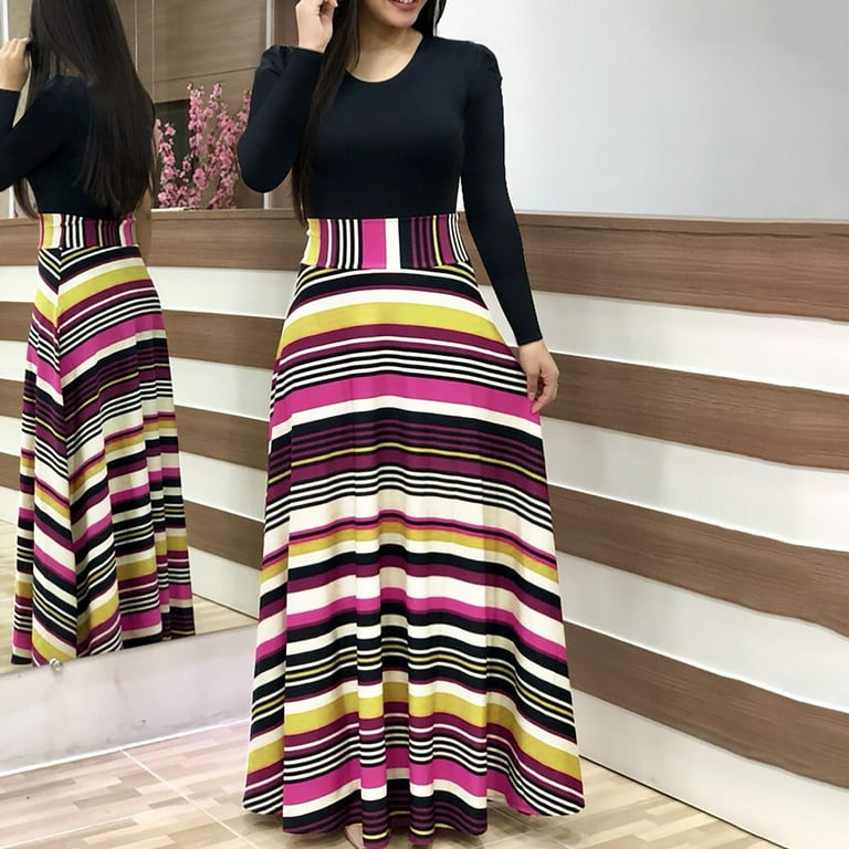 Elegant Floral Patchwork V Neck A Line Dresses(4 Colors) Elegant Floral Patchwork V Neck A Line Dresses(4 Colors)