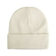 thumbnail image 1 of Yuwull Men Women Fleece Lined Beanie Warm Winter Caps Unisex Fashion Knit Cuffed Cap, 1 of 2