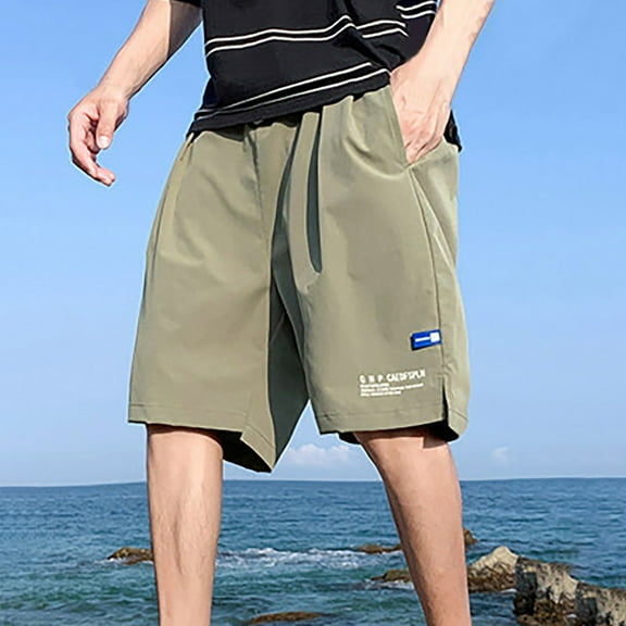 Yuwull Men's Classic-Fit Stretch Plus SIze Shorts Casual Waist Short-Regular and Big & Tall Sizes Lightweight Mens Shorts