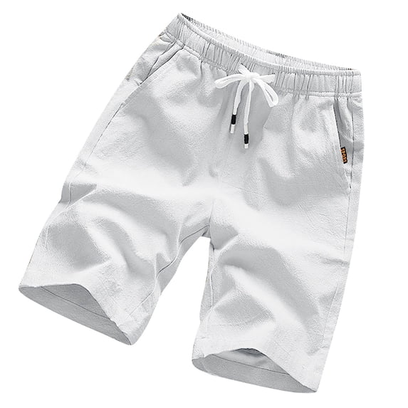 Yuwull Men's Cotton Shorts Mens Lightweight Gym Shorts Running Workout Shorts Quick Dry Comfort Stretch Basketball Shorts with Pockets