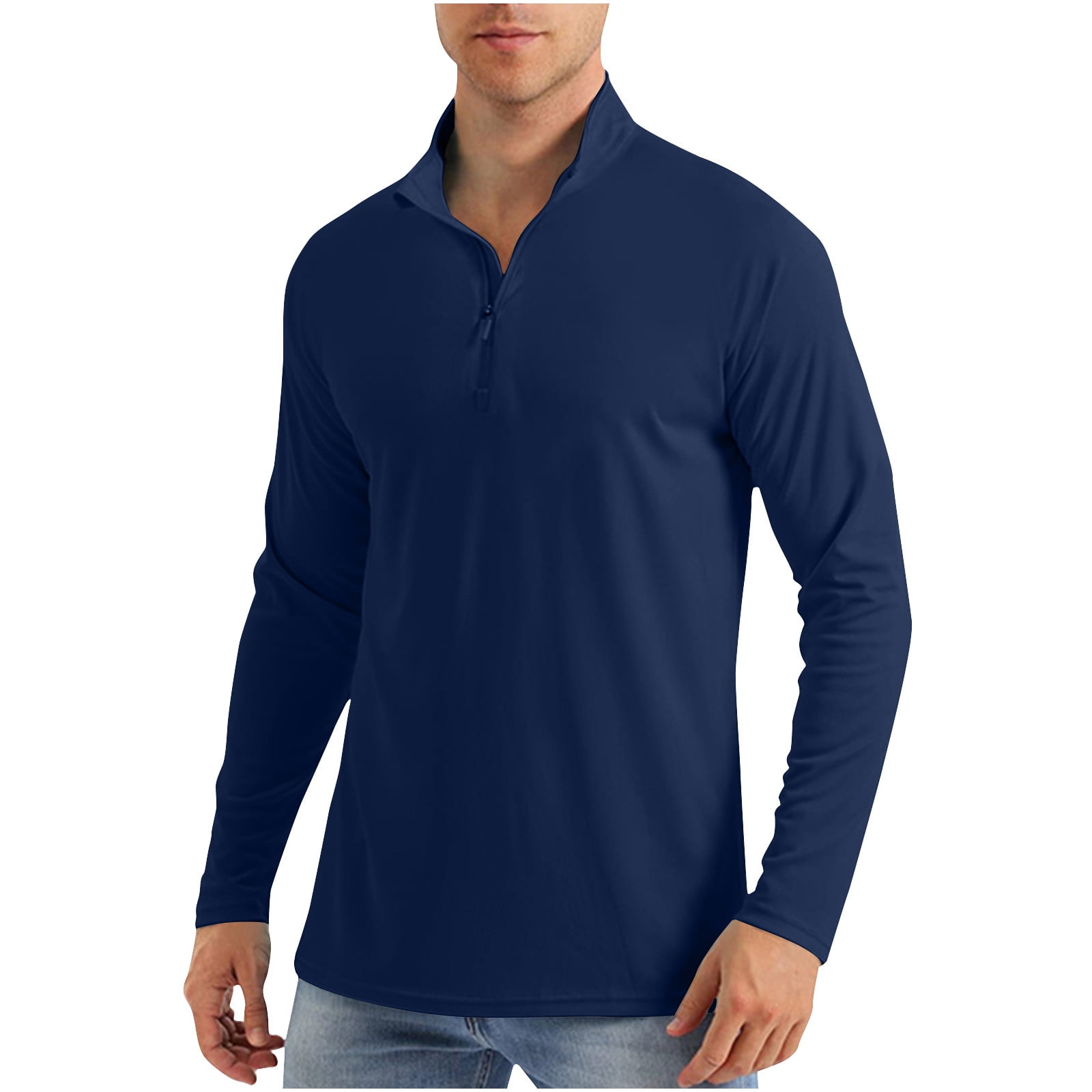 MAGCOMSEN Men's UPF 50+ Long Sleeve Quarter Zip Sun Shirt - Quick Dry Fishing & Outdoor Top 6 thumbnail image