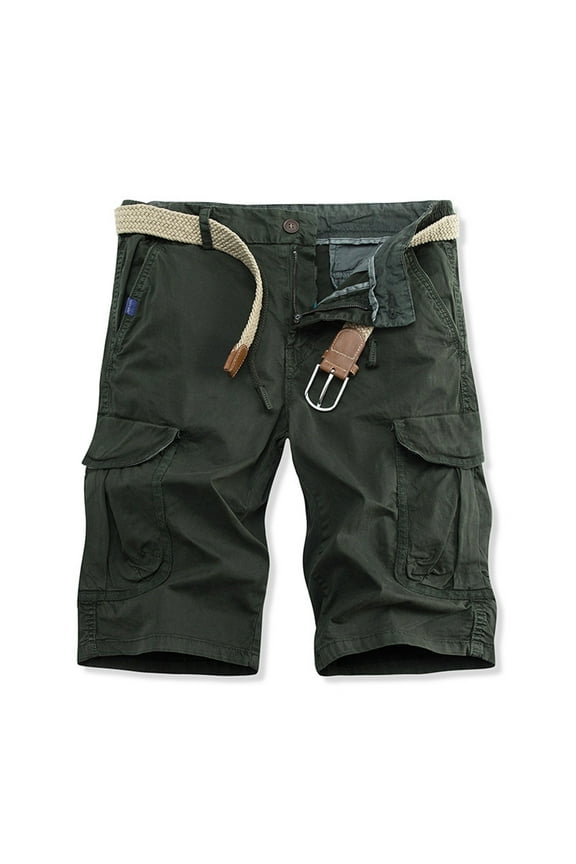 Mens Cargo Shorts Casual Cotton Lightweight with Multi Pockets Relaxed Fit Outdoor Twill Cargo Shorts Mens Shorts 8 Inch Inseam