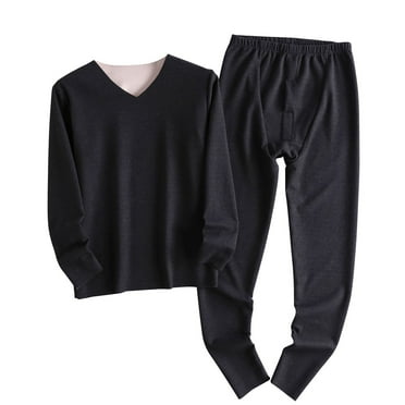 Yuwull Mens Thermal Underwear Set Long Johns for Men Thermal Shirts and Pants Base Layer Cold Weather Thermals