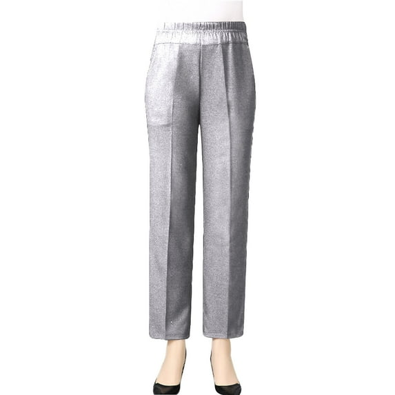 Yuwull Pants For Women Black Pants For Women Women'S Plus Size High Waist Loose Straight Thin Pants Summer Casual Daily Solid Color Pants Cotton Linen Pants 0 s