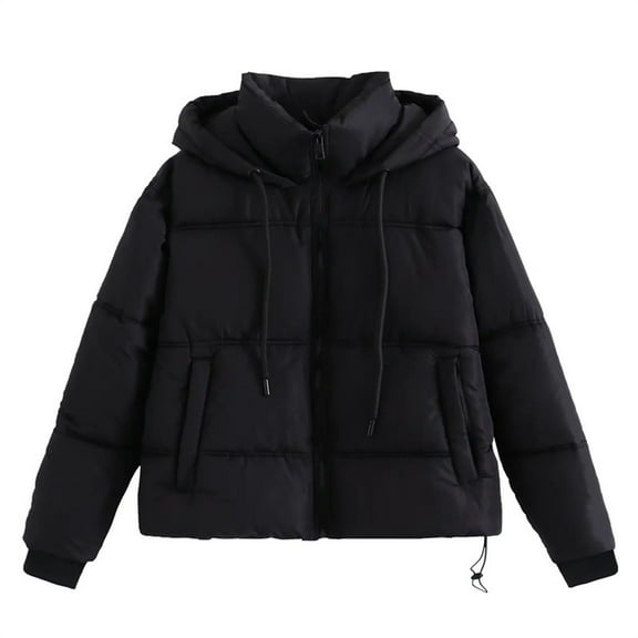 Yuwull Quilted Jackets For Women， Women'S Short Stretch Lightweight Puffer Jacket With Hooded， Winter Coats For Women