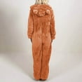 thumbnail image 1 of Yuwull Sherpas Jumpsuit Women Women's Fuzzy Pajamas Long Sleeve Adult Cats Onesie Pajamas Winter Rompers Sleepwear, 1 of 5