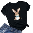 thumbnail image 1 of Yuwull Summer Tops For Women Women'S Tops Easter Fashion Printed Short Sleeved T-Shirt Y2K Tops On Clearance21XXL(2XL), 1 of 4