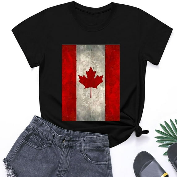 Yuwull Summer Tops For Women Women'S Tops Women Printing Short Sleeve Top Short Sleeve Round Neck Top Shirt Cute Tops For Women On Clearance1XL